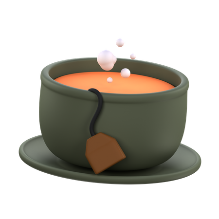 Hot Tea Cup  3D Icon