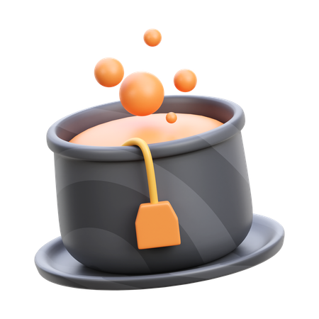Hot Tea Cup  3D Icon