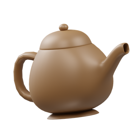 Hot Tea Pot  3D Icon