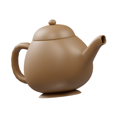 Hot Tea Pot  3D Icon