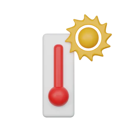 High Temperature Hot 3 D Icon 3D Icon