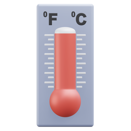 Hot temperature  3D Icon