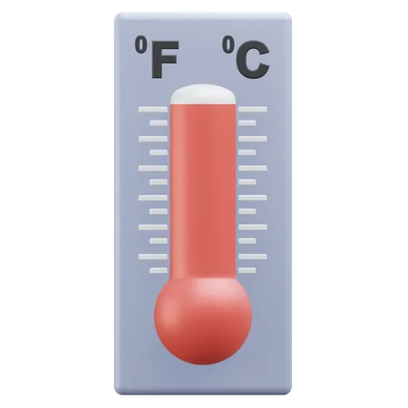 Hot temperature  3D Icon