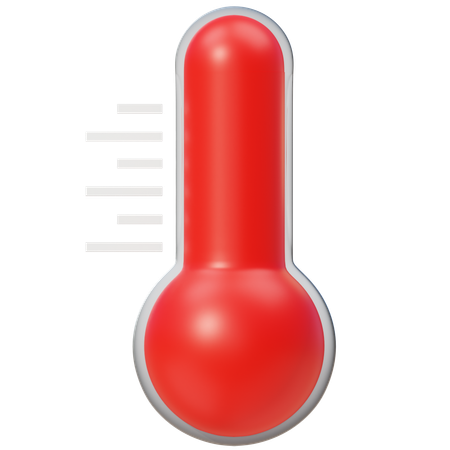 Hot Temperature  3D Icon