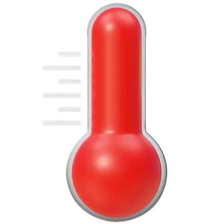 Hot Temperature  3D Icon