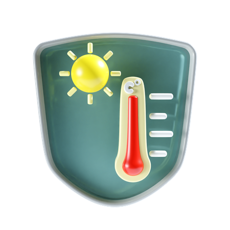 Hot Temperature  3D Icon