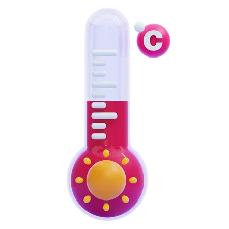 Hot Temperature  3D Icon