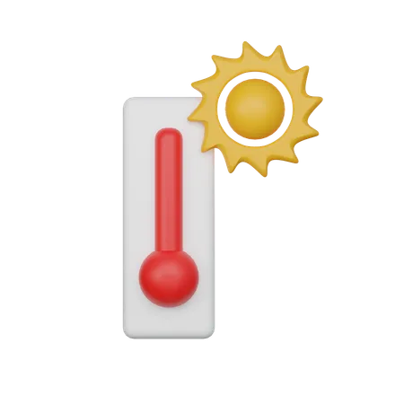 Hot Temperature  3D Icon