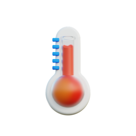 Hot temperature  3D Icon