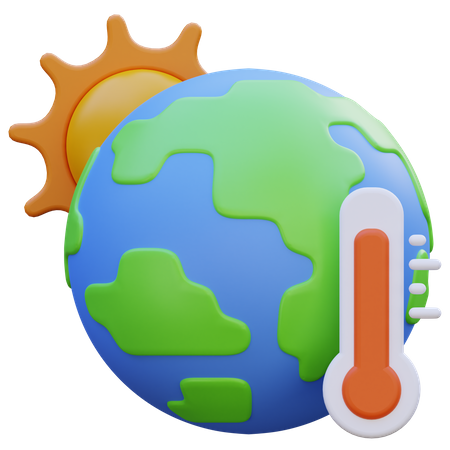 Hot Temperature  3D Icon