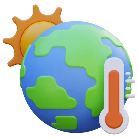 Hot Temperature  3D Icon