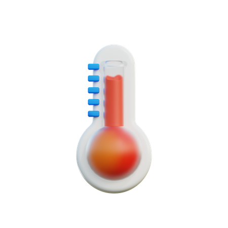 Hot temperature  3D Icon