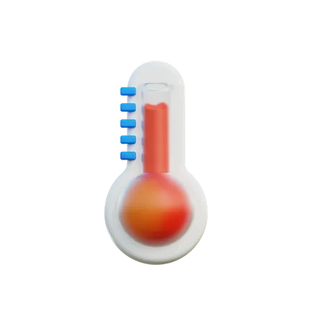 Hot temperature  3D Icon