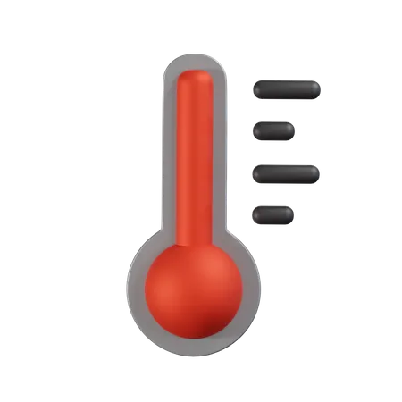 Hot Temperature  3D Icon