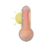 hot temperature 3d logo