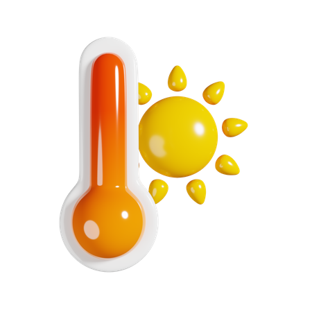 Hot Temperature 3D Illustration