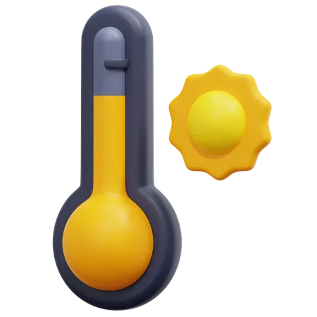 Hot Temperature 3D Icon