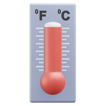 Hot temperature  3D Icon