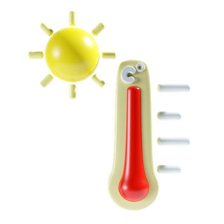 Hot Temprature  3D Icon