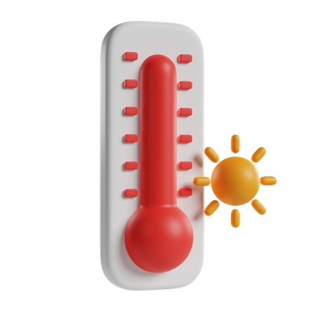 Hot Temprature  3D Icon