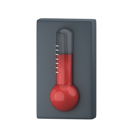 Hot Thermometer  3D Icon