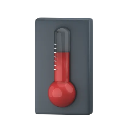 Hot Thermometer  3D Icon