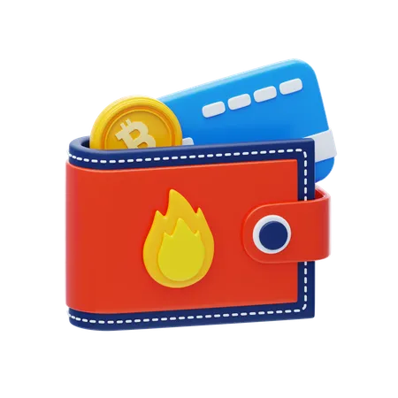 Hot Wallet  3D Icon