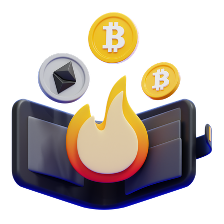 Hot Wallet  3D Icon
