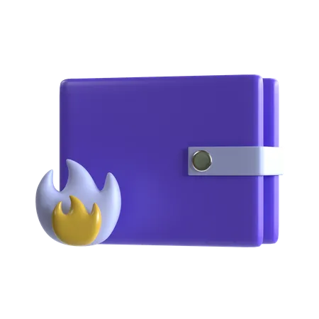 Hot Wallet  3D Illustration