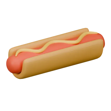 Hotdog 3 D Icon 3D Icon