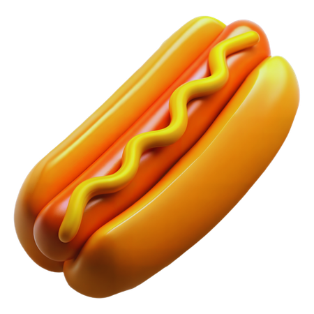 Hotdog  3D Icon