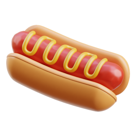 Hotdog  3D Icon