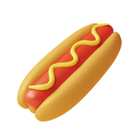 Hotdog  3D Icon