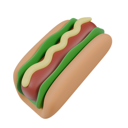 Hotdog  3D Icon