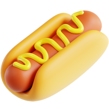 Hotdog  3D Icon