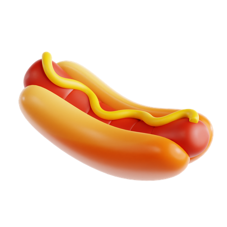 Hotdog  3D Icon