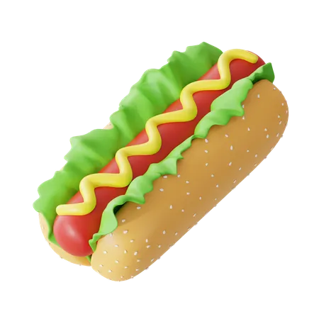 Hotdog  3D Icon