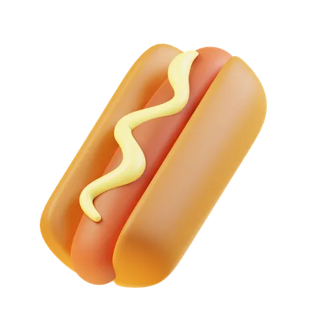 Hotdog  3D Icon