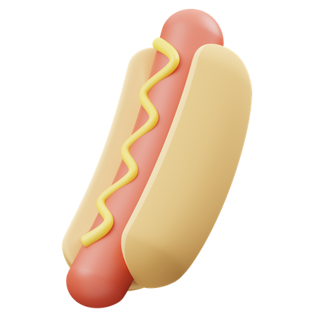 Hotdog  3D Icon