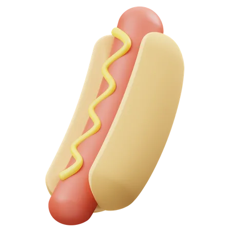 Hotdog  3D Icon