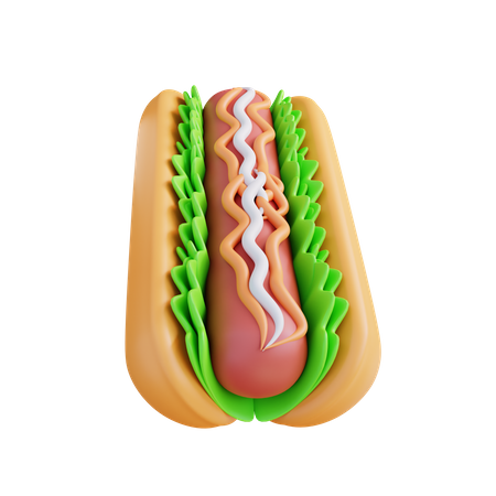 Hotdog  3D Icon