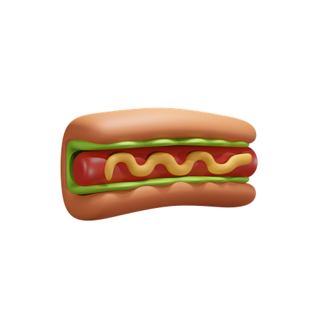 Hotdog  3D Icon