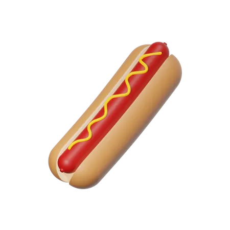 Hotdog  3D Icon