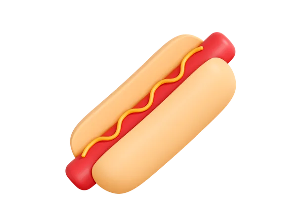 Hotdog  3D Icon