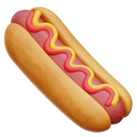 Hotdog  3D Icon