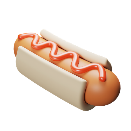 Hotdog  3D Icon