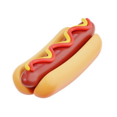 Hotdog  3D Icon