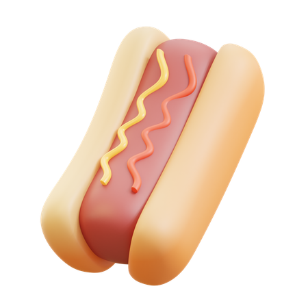 Hotdog  3D Icon