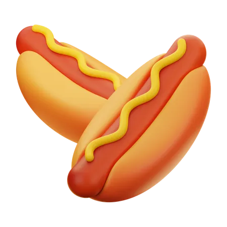 Hotdog  3D Icon