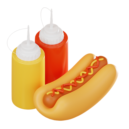 Hotdog  3D Icon